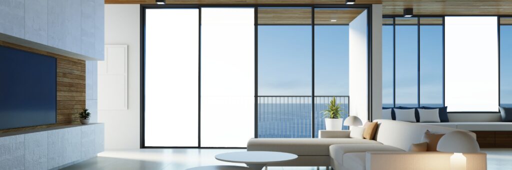 Smart glass banner