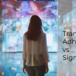 Transparent Adhesive LED vs Signage