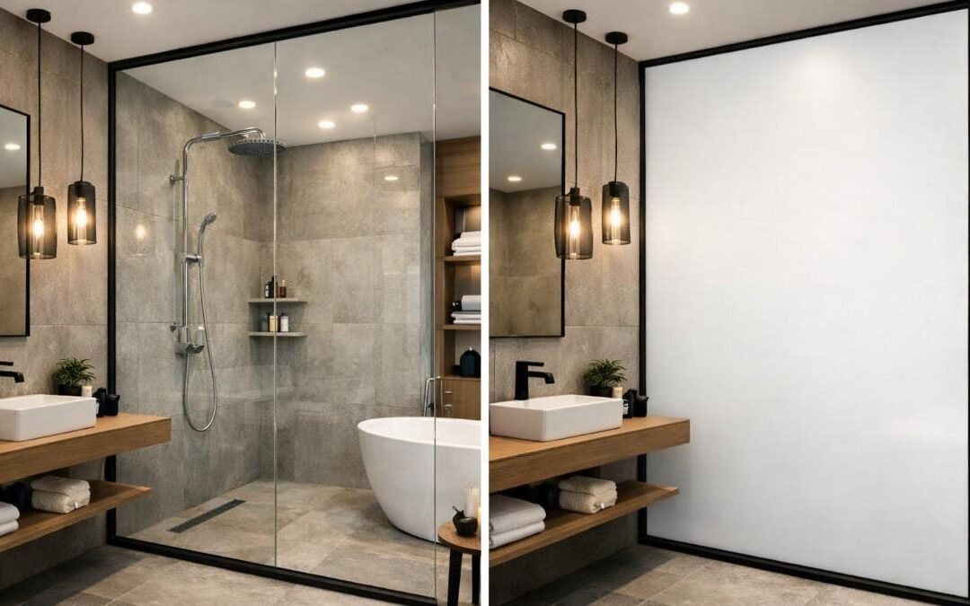 Switchable Glass for Modern Bathroom Partitions in Stylish Homes