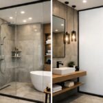 Switchable Glass for Modern Bathroom Partitions in Stylish Homes