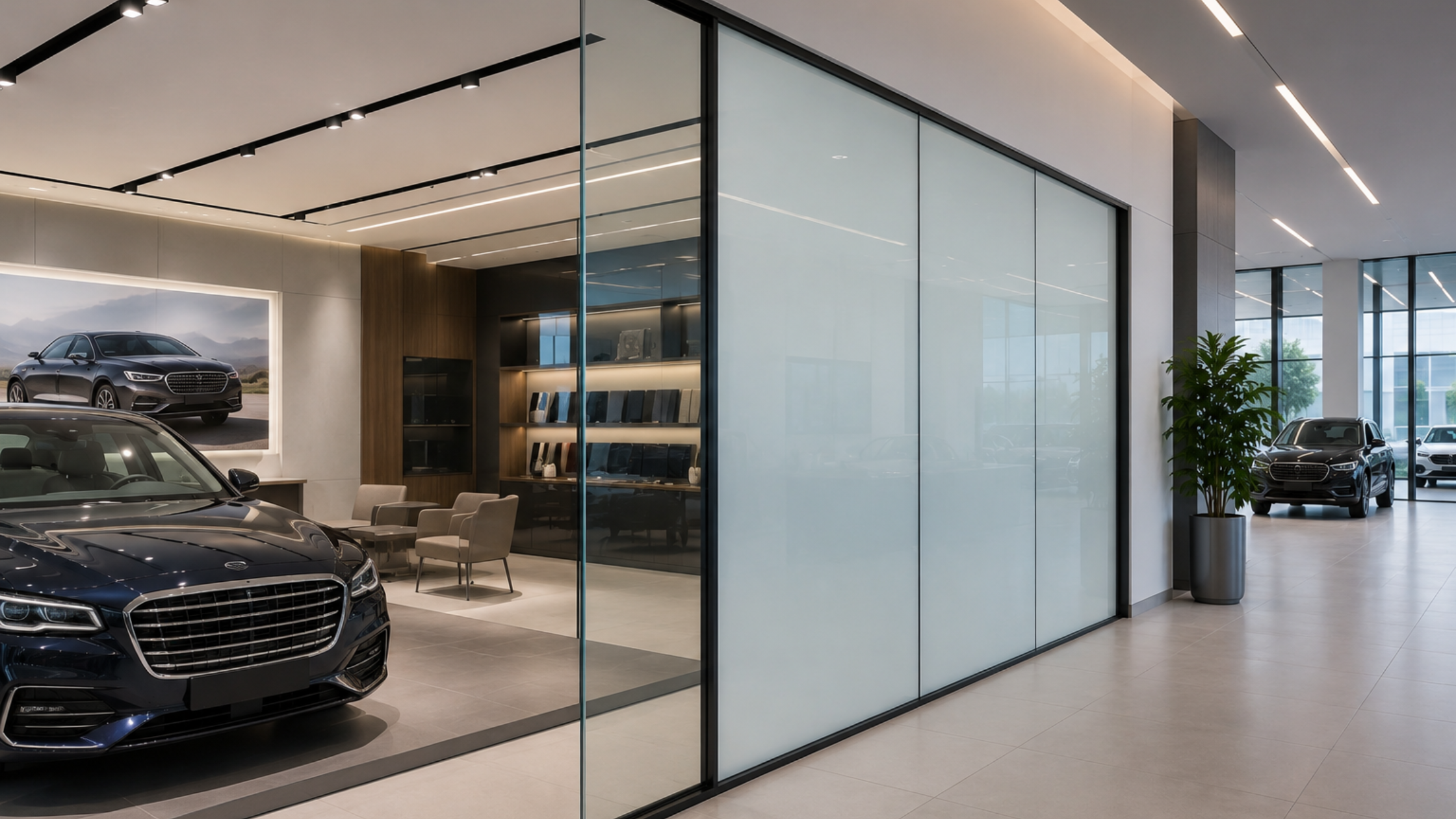 How Switchable Glass Creates Modern Showroom Experiences
