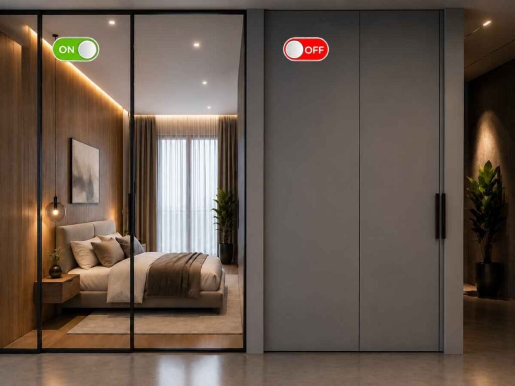 Blackout Switchable Glass (DDLC Glass)